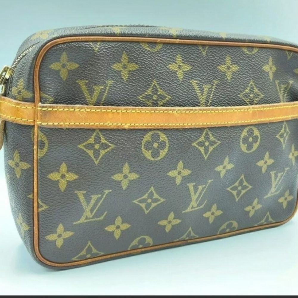 Auth Louis Vuitton Monogram Compiegne 23 M51847 Clutch Bag NS040819